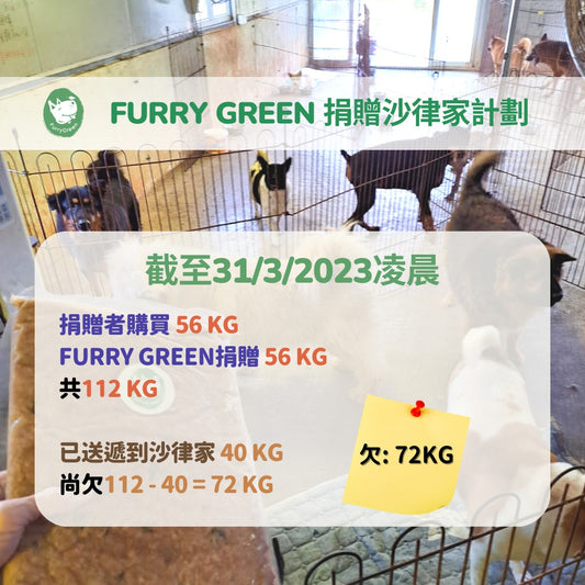 Furry Green x 沙律貓狗之家嘅捐贈活動