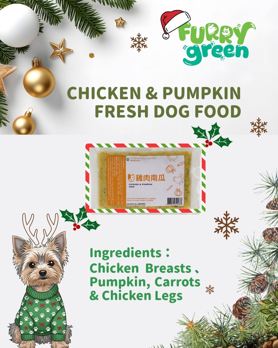2025 Christmas Limited‑Edition Fresh Dog Food Set