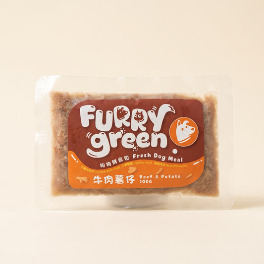 beef potato dog fresh food furry green