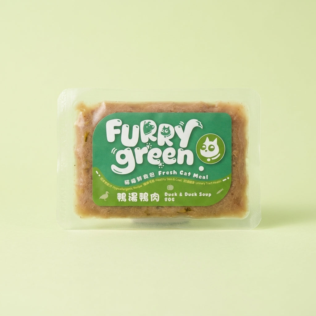 Duck cat recipe furry green