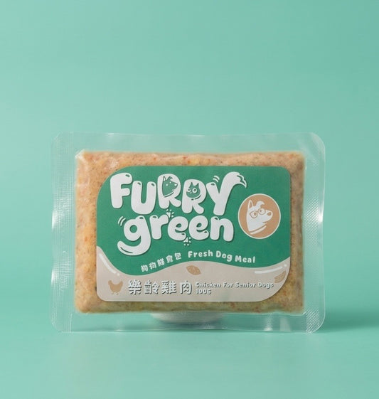 Furry Green Fresh Dog Food Senior Dog Chicken recipe