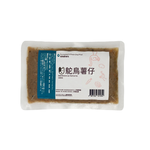 鴕鳥薯仔狗狗鮮食 (100g) Ostrich & Potato Fresh Dog Food